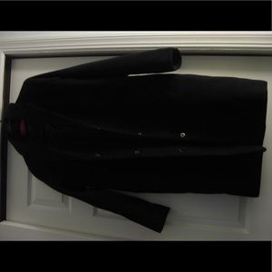 Boohoo black trench coat